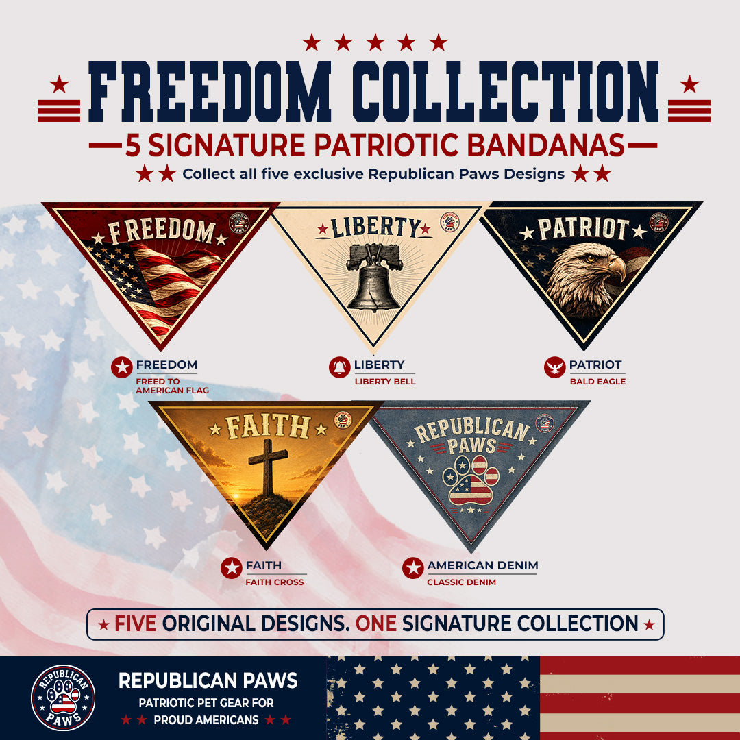Free Patriotic Dog Bandanas | Freedom Collection™