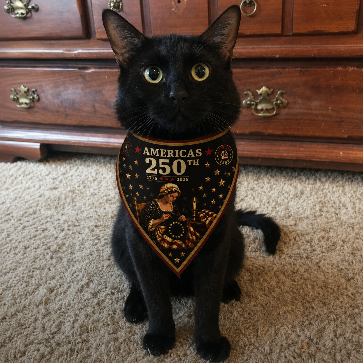 America's 250th Cat Bandana