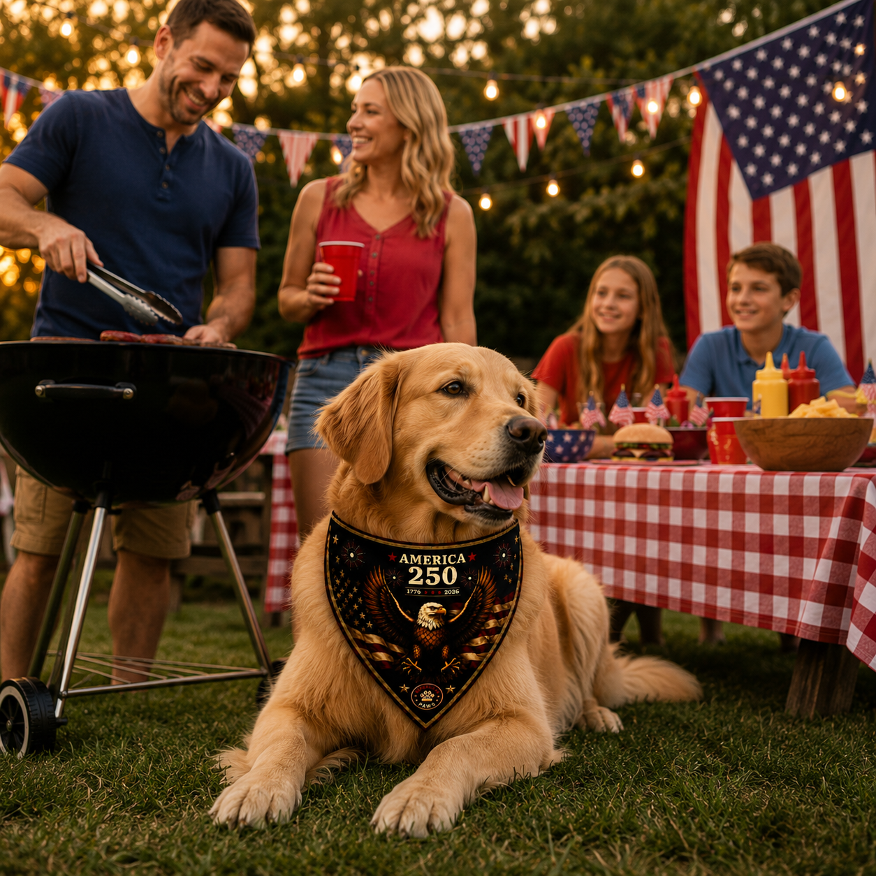 America 250 Dog Bandannas