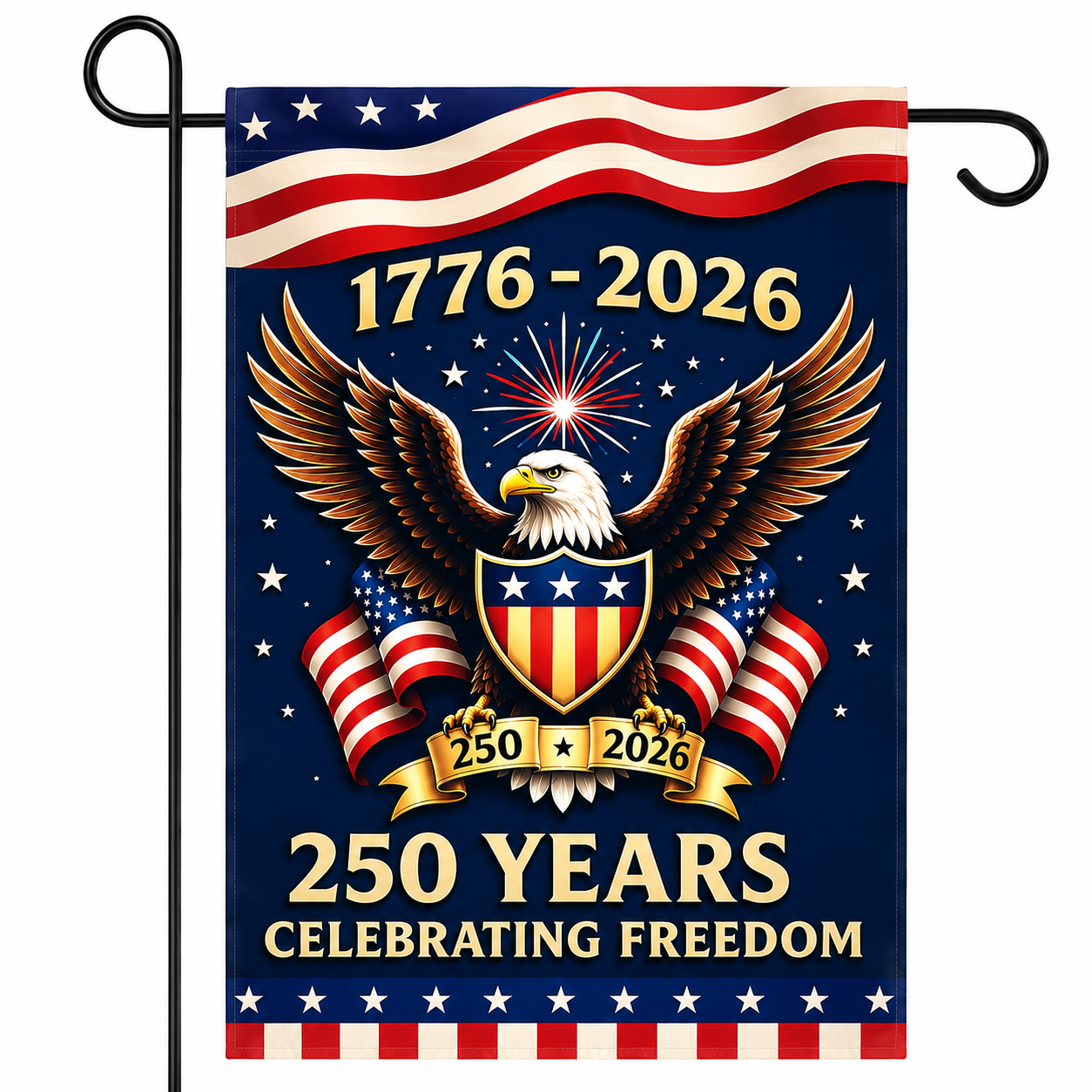 Patriotic Yard Flag for America's 250th Celebration