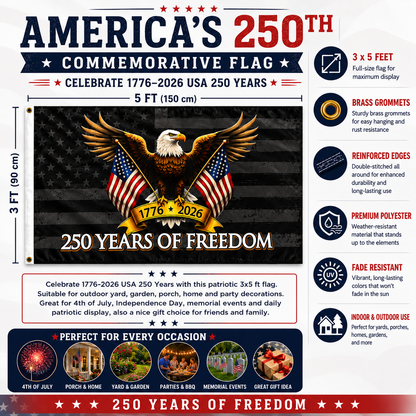 America's 250th Commemorative Flag